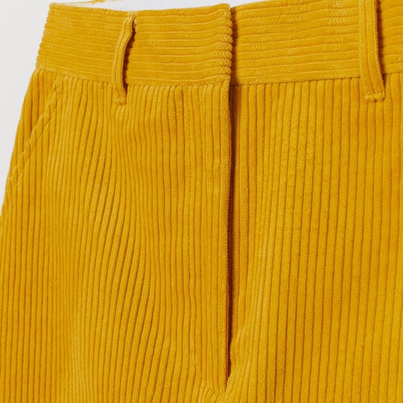 H&M Trend Cotton Corduroy Skirt in Yellow - Picture 3 of 4